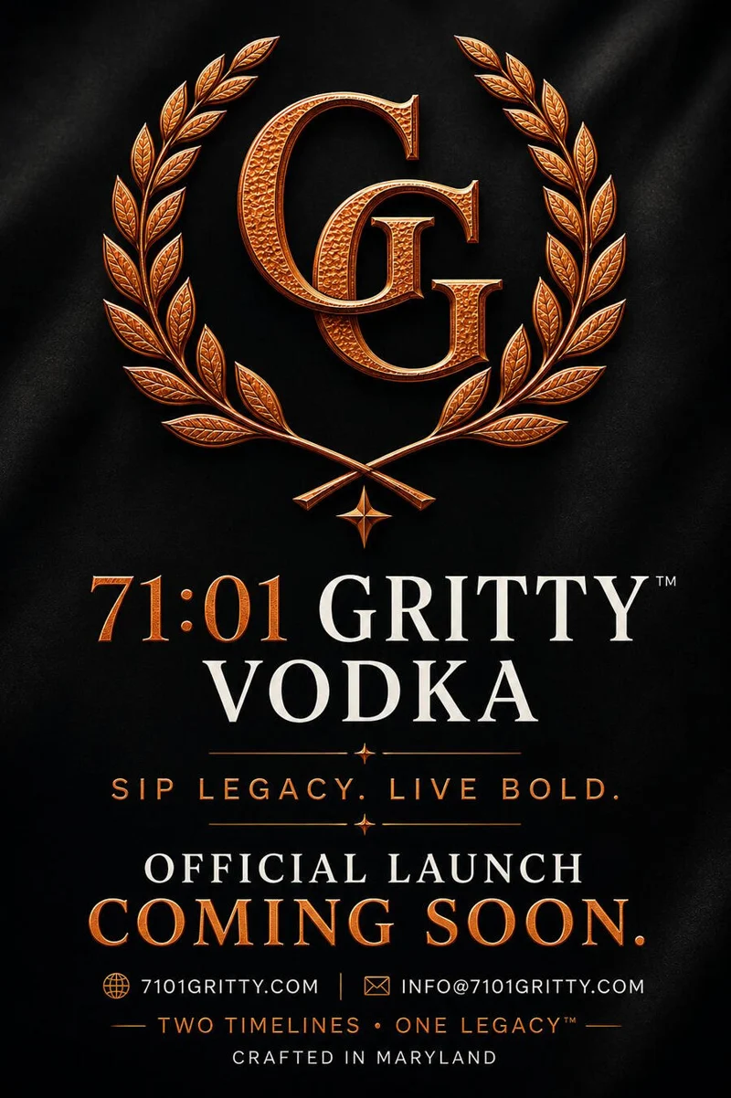Official 71:01 Gritty Vodka launch artwork